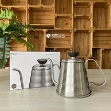 【HARIO】V60戶外旅行露營登山用不鏽鋼迷你雲朵手沖細口壺 500ml