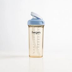 【hegen】PCTO™ 輕飲時光PPSU方圓型寬口吸管杯3.0 330ml-沁藍