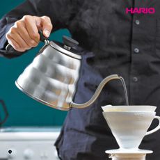 HARIO 迷你雲朵不鏽鋼細口壺_霧銀 500ml