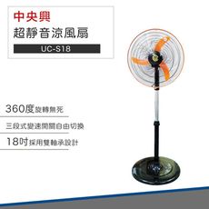 【破盤價】中央興電風扇 18吋外旋轉超靜音涼風扇 UC-S18
