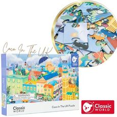 【德國 classic world 客來喜經典木玩】幼兒大塊拼圖-可可在英國