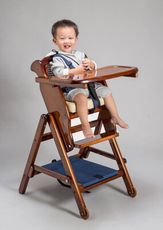 【孩子國】高度可調原木兒童餐椅/折疊餐椅/成長餐椅(台灣製)
