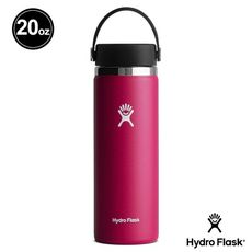 Hydro Flask 寬口 591ml 真空保溫鋼瓶 水壺 水瓶 酒紅 HFW20BTS604