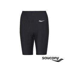 Saucony女款 FORTIFY SHORT 8吋 競速緊身束褲 黑 SCSAW800374-BK