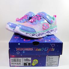 Skechers 兒童燈鞋 閃燈 公主鞋 紫藍  302316LBLMT