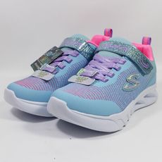 (DX) SKECHERS 女童 S Lights閃燈鞋 休閒運動鞋 303700LLBMT水藍