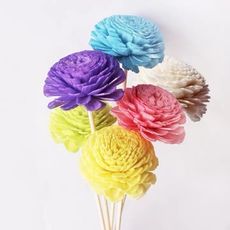 木皮花，索拉花，永生花插花DIY配材，4cm，一支包裝(10入)