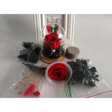 永生花DIY材料包小玻璃罩9*15，多色可選