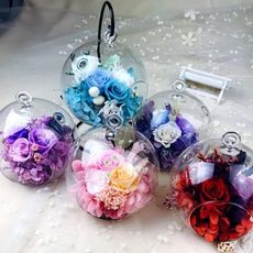 (RS手工花藝禮坊)永生花成品，微景觀吊瓶系列