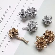 永生花花材，蝴蝶果、胡椒果 (金、銀)，一份三顆(5入)