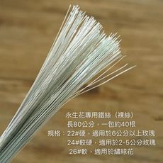 永生花專用鐵絲，裸絲，一包約40根，長80公分