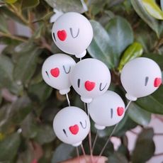 告白氣球，永生花裝飾，I love you 款 (單個)(10入)
