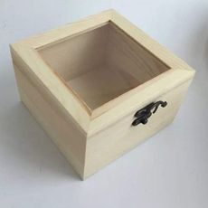 永生花DIY材料手工專用木盒，尺寸15*15*10cm