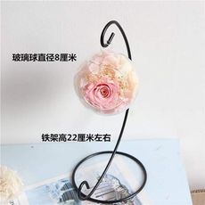永生花DIY材料包，微景觀吊球瓶，附製作說明圖紙