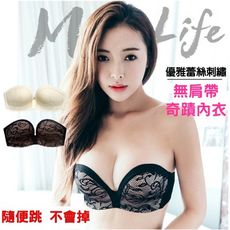 正品防滑無肩帶奇蹟內衣