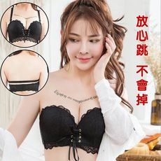 婚紗蕾絲拉繩集中爆乳手掌單件內衣