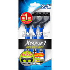 舒適牌超鋒3彈性刀片輕便刀2+1入