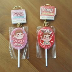 不二家牛奶妹 peko milky 棒棒糖鑰匙圈
