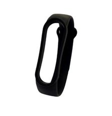 Adpe 小米手環5/6代 純色矽膠手環錶帶/替換錶帶/矽膠錶帶-黑