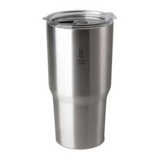 UdiLife 樂司夠飲真空不鏽鋼杯/850ml-沁銀(K0227)冰霸杯/不鏽鋼瓶/不鏽鋼杯
