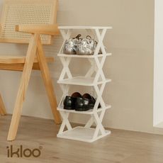 ikloo簡易開放式五層鞋架SH126 1組