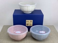 淡 tang 3入4"蓋物組