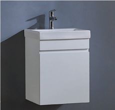 【洗樂適衛浴】KARNS卡尼斯一體瓷盆+單門防水發泡板浴櫃不含龍頭 45CM