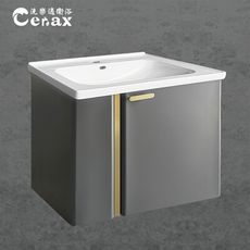 【CERAX 洗樂適衛浴】 60CM方型瓷盆+不鏽鋼浴櫃(不含面盆龍頭)(CA04-ST8960)