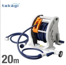 日本Takagi灑水組、水管車組洗車園藝澆花輕巧附掌上按壓灑水噴頭