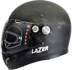 LAZER 安全帽 MX-5 素色 消光仿古黑銀 全罩 山車帽 越野帽 安全帽