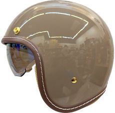 【JAP騎士精品】GP5 339A  摩卡 半罩 復古 安全帽 內墨鏡 內襯可拆