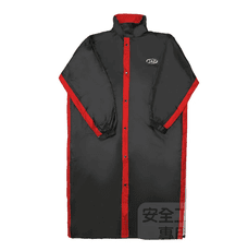 【JAP騎士精品】YW-R311 黑紅 一件式雨衣 透氣超輕量羽量化 側開雨衣 後背包專用