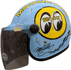 台灣製造 MOONEYES X GALLOP Kids helmets 水藍色 聯名童帽 包覆性