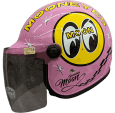 台灣製造 MOONEYES X GALLOP Kids helmets 粉色 聯名童帽 包覆性