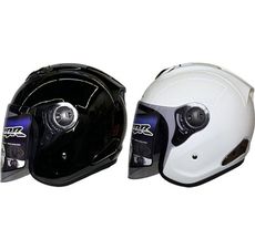 CBR S90  素色 亮黑 /亮白  R帽  內襯全可拆洗 半罩  復古帽  安全