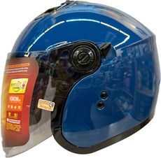 【JAP騎士精品】SOL SO-12 沉靜藍 素色 開放式安全帽 內襯全可拆