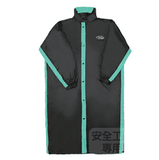 【JAP騎士精品】YW-R311 黑湖水綠 一件式雨衣 透氣超輕量羽量化 側開雨衣 後背包專用