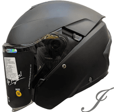 【JAP騎士精品】IRIE 安全帽 NOVA 2.0 Nero 抗刮消光黑 內墨鏡 義大利 歐盟認證