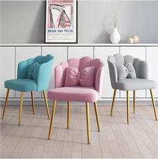 12h現貨 化妝椅 貴妃椅 梳妝椅 唯美北歐輕奢風家用 網紅貴婦凳 舒適  優雅高級感