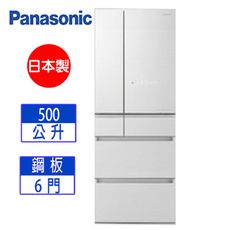 Panasonic 500L玻璃六門日製冰箱白 NR-F507HX-W1