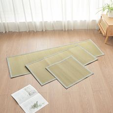 【BELLE VIE】日式 天然藺草透氣坐墊(1+2+3人涼墊組) 沙發墊/椅墊/辦公坐墊