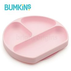 美國 Bumkins 白金矽膠餐盤(粉色)