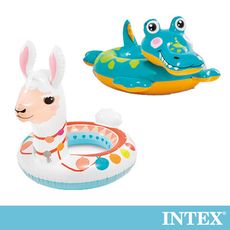 【INTEX】造型游泳圈-羊駝/鱷魚 適用3-6歲(58221)