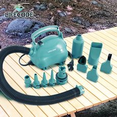 LIFECODE110V強力電動充氣幫浦-充洩兩用/小型吸塵器（附吸塵配件）(2.2PSI)