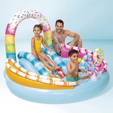 【INTEX】多彩糖果戲水170x168x深25cm(165L) 適2歲+ (57144NP)