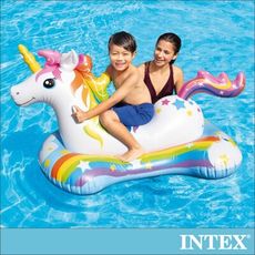 【INTEX】獨角獸造型充氣戲水玩具163x86cm(57552)