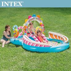 【INTEX】糖果屋戲水游泳池滑水道適用3歲+(57149)