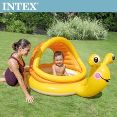 【INTEX】BABY小蝸遮陽幼兒戲水池(57124)