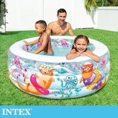 【INTEX】海洋動物戲水游泳池152x56cm(360L) 適用6歲+ (58480NP)