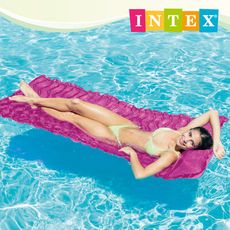 【INTEX】充氣波浪墊/浮排附頭枕設計229x86cm 適用12歲+ 3色可選(58807)